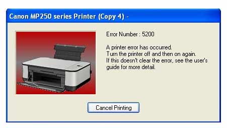 Error 5200 printer canon dan cara mengatasinya