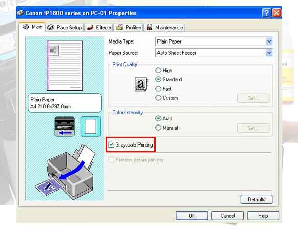 tips menghemat pemakaian tinta printer