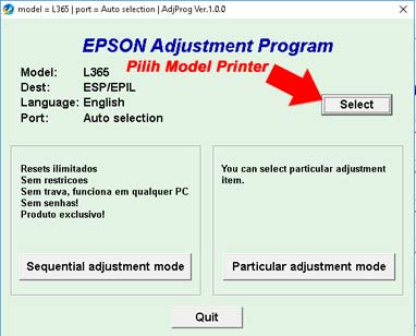 Cara-mereset- printer - epson -seri-L130-L220- L310 -L360-L365 