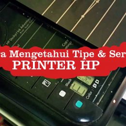 Cara Mengetahui tipe printer HP langsung di unit printer