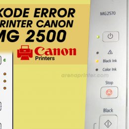 Error Kode Blink Lampu Printer Canon MG2500 series serta solusi nya