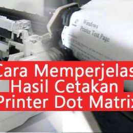 Cara Cetak Tebal di Printer Dot Matrix Tidak Jelas