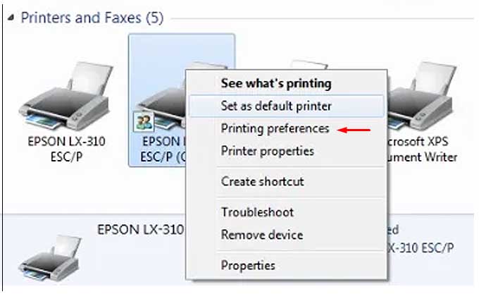 cara setting kertas printer epson lx 300