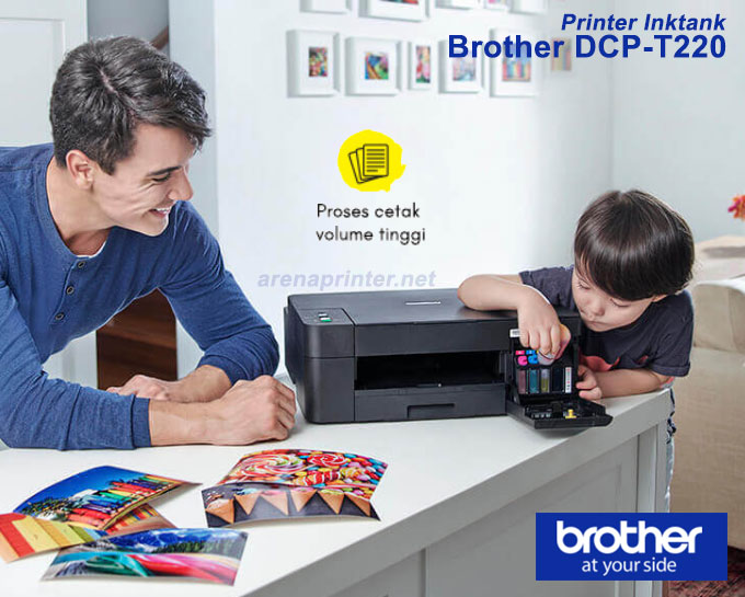 Harga Printer Brother DCP T220 Terbaru dan Terlaris tangki tinta isi ulang