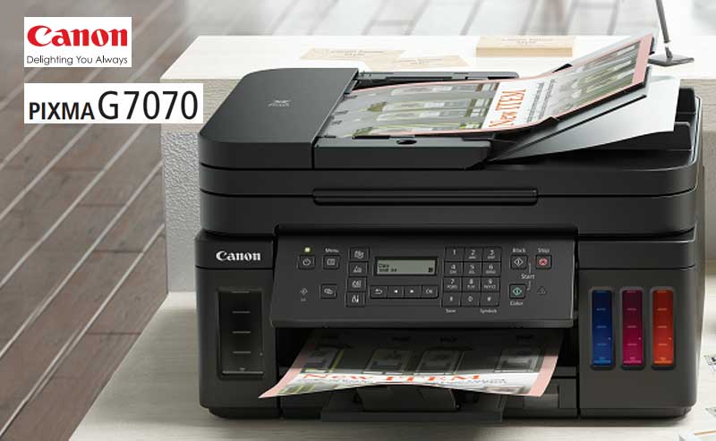 Review printer canon G7070 Terbaru Fitur bisnis dengan produktivitas tinggi