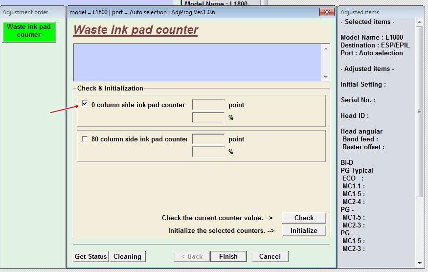 Cara reset Epson L1800