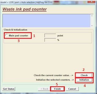 Cara reset printer Epson L1300 